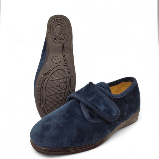 Zapatillas con velcro de señora para casa de otoño e invierno económicas - 3