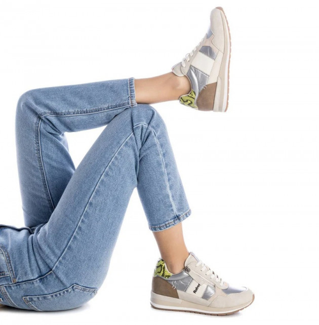 Zapatillas cremallera beige otoño - invierno Refresh - 1