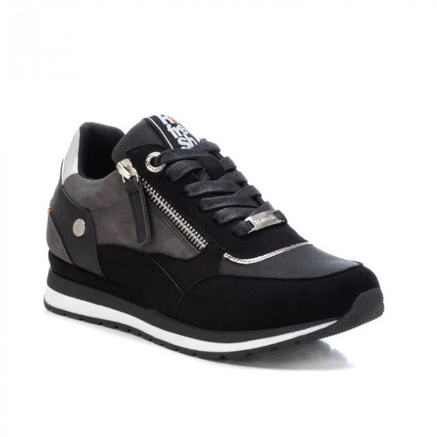 Zapatillas cremallera negras vestir Refresh - 2