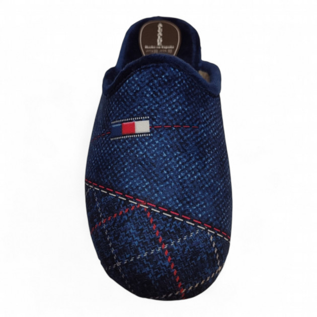 Zapatillas de casa hombre otoño e invierno azul marino - 2