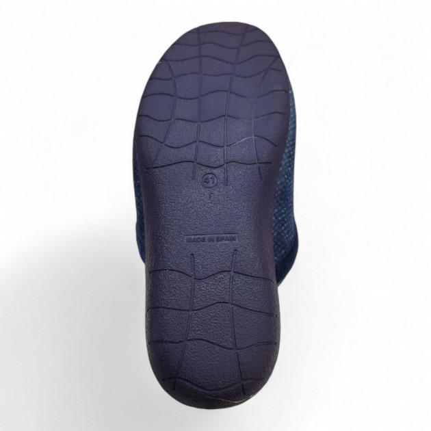 Zapatillas de casa hombre otoño e invierno azul marino - 3
