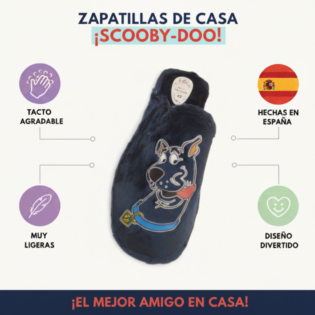 Zapatillas de hombre graciosas para casa con perro divertido - 1