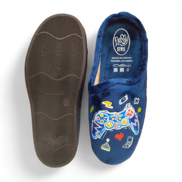 Zapatillas divertidas de chico con mando Play plantilla viscoelástica - 2