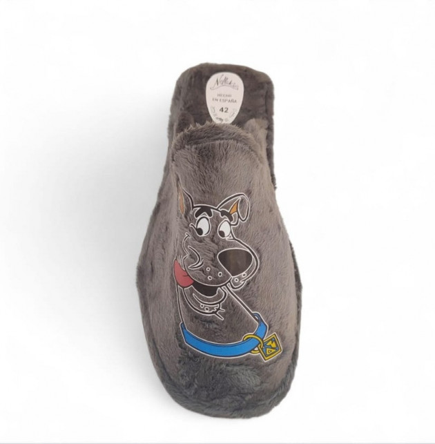 Zapatillas divertidas para casa en gris baratas - 1