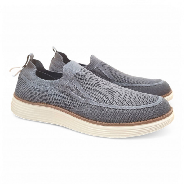 Zapatillas elásticas sin cordones Sweden Kle de hombre gris - 1