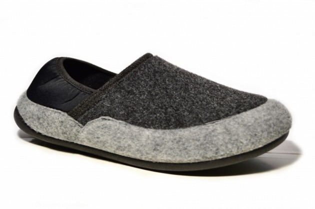 Zapatillas hombre cerradas negro gris - 1