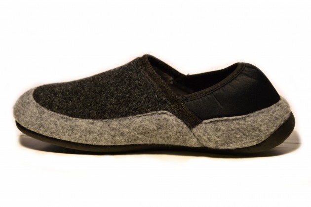 Zapatillas hombre cerradas negro gris - 2