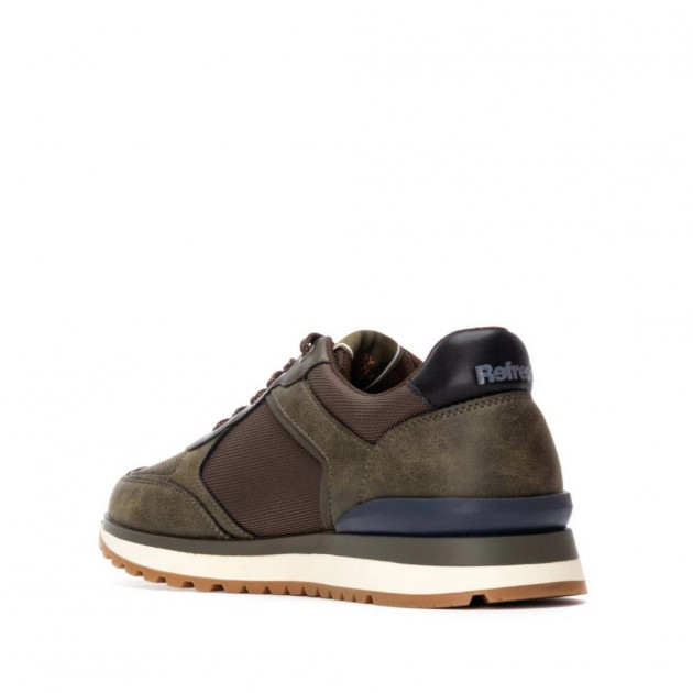 Zapatillas kaki de hombre refresh con cordones y estilo elegante - 3