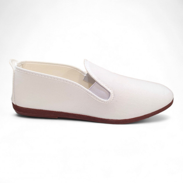 Zapatillas Kong Fu chinas lona blanco - 3