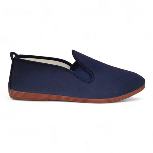 Zapatillas Kong Fu chinas lona azul marino - 2