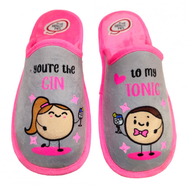 Zapatillas relax enamorados divertidas - 1