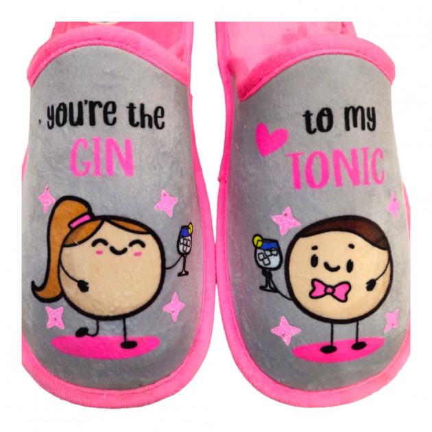 Zapatillas relax enamorados divertidas - 2