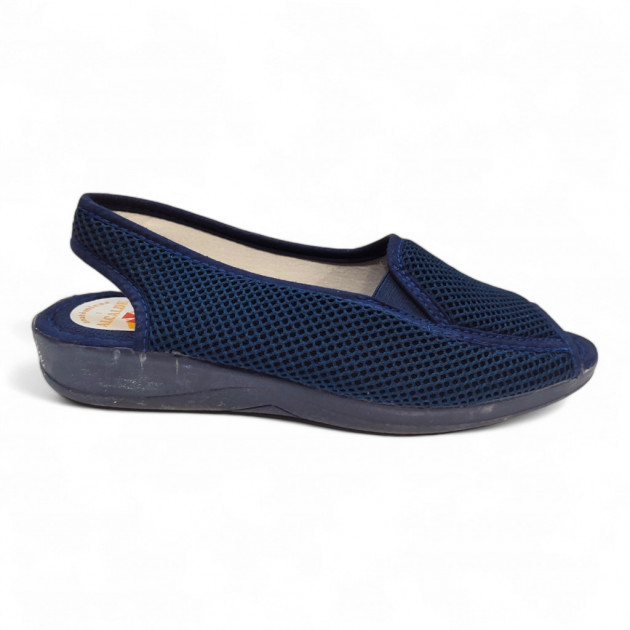 Zapatillas sandalias de calle de rejilla azul - 1