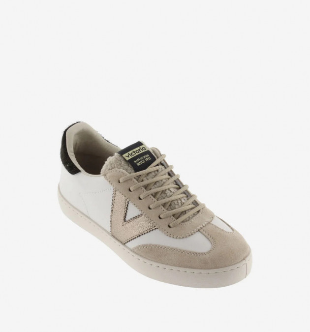 Zapatillas V Victoria beige / dorado otoño e invierno - 2