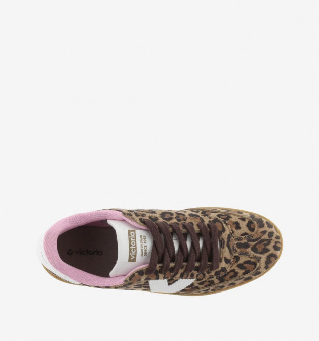 Zapatillas Victoria Leopardo suela caramelo - 2