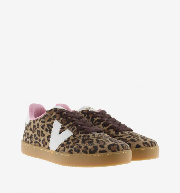 Zapatillas Victoria Leopardo suela caramelo - 3
