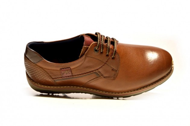 Zapatos atados Fluchos Brad 9474 piel marrón - 2