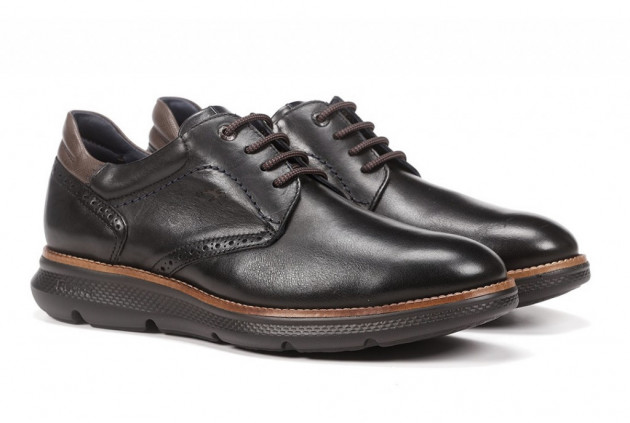 Zapato atado Fluchos F1351 piel negro - 1