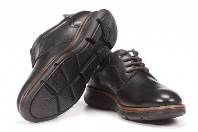 Zapato atado Fluchos F1351 piel negro - 2