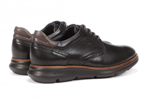 Zapato atado Fluchos F1351 piel negro - 3