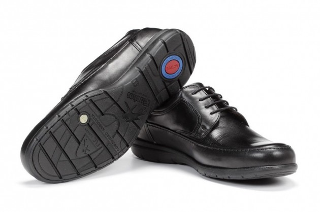 Zapato atado Fluchos Luca 8498 piel negro - 2