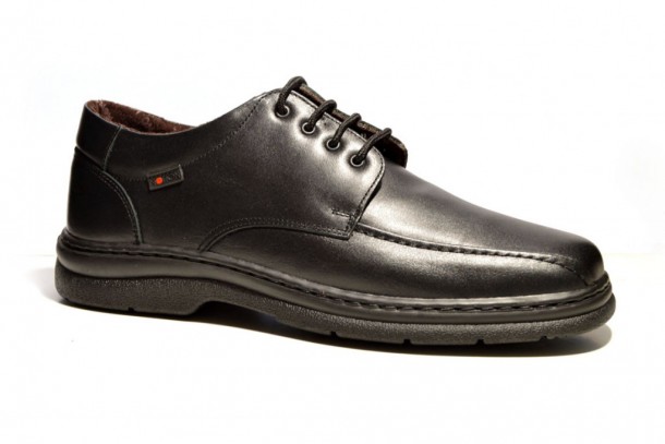 Zapato Cordones Notton super Flex piel negro - 1