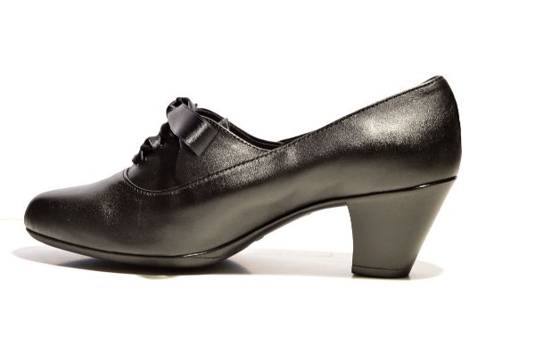 Zapato de Baturra en Piel tacón goma - 2