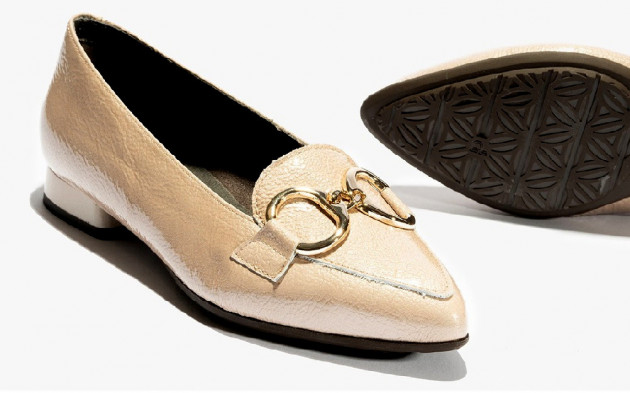 Zapato Pitillos piel charol tacón bajo piedra - 2