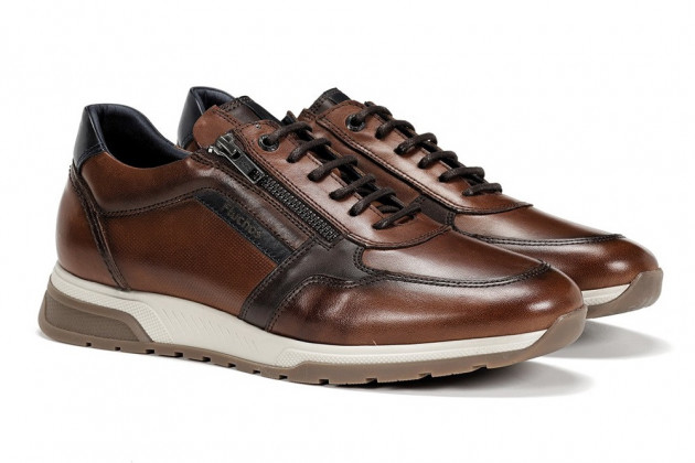 Zapato sport Fluchos cremallera no hace falta atar camel - 1