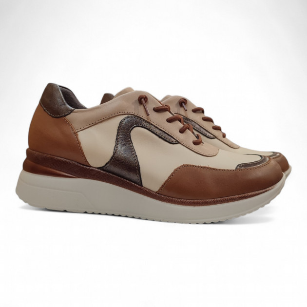 Zapato sport Pitillos 10212 piel marrones - 1