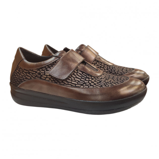 Zapatos anchos Doctor Cutillas con velcro y licra - 1