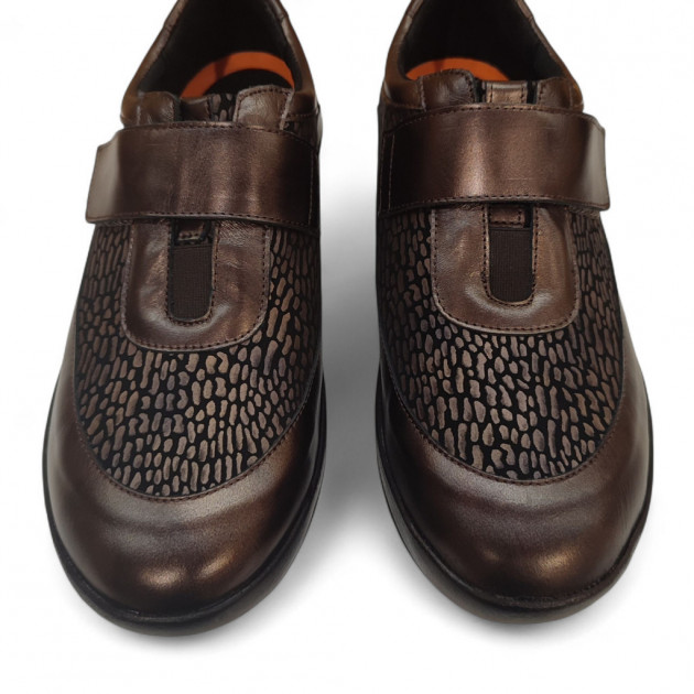 Zapatos anchos Doctor Cutillas con velcro y licra - 2