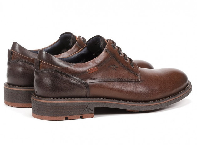 Zapatos atados piel Fluchos F1340 marrón - 2