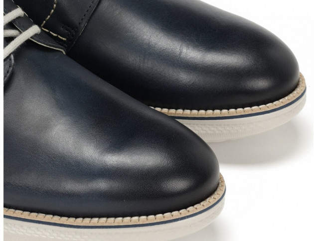 Zapatos cordones Fluchos F1740 piel azules - 3