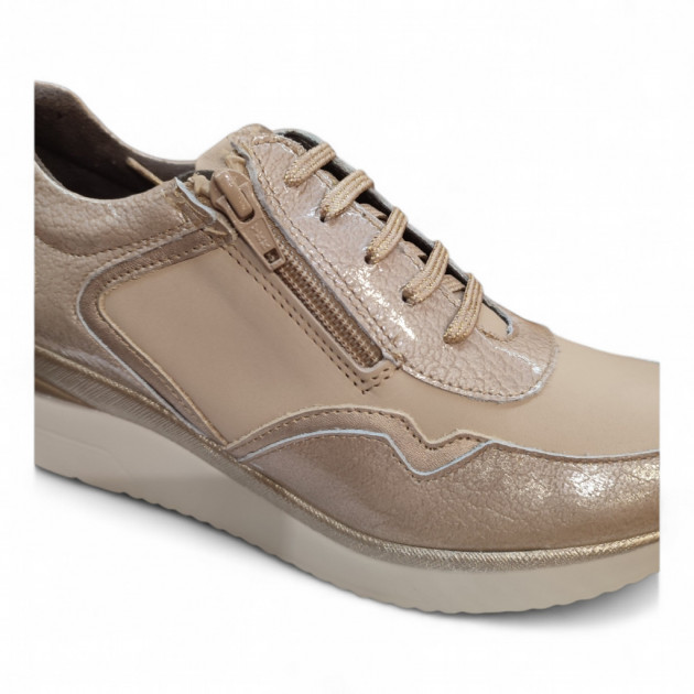 Zapatos cremallera Pitillos beige Piedra - 2