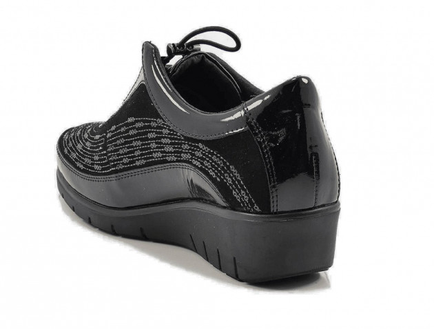 Zapatos Doctor Cutillas cierre fácil piel negros - 2