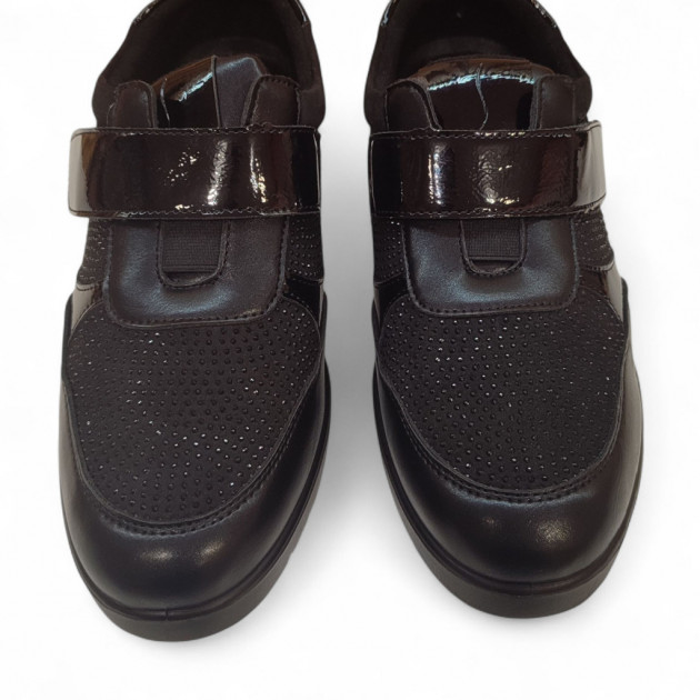 Zapatos Doctor Cutillas invierno con velcro negros económicos - 3