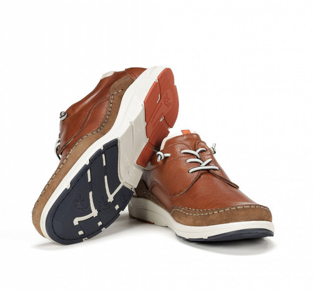 Zapatos Fluchos verano cordones cuero - 2