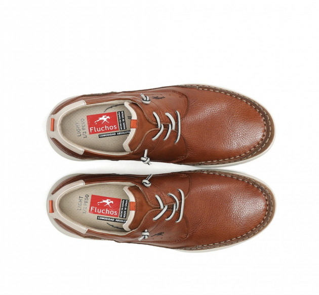 Zapatos Fluchos verano cordones cuero - 3