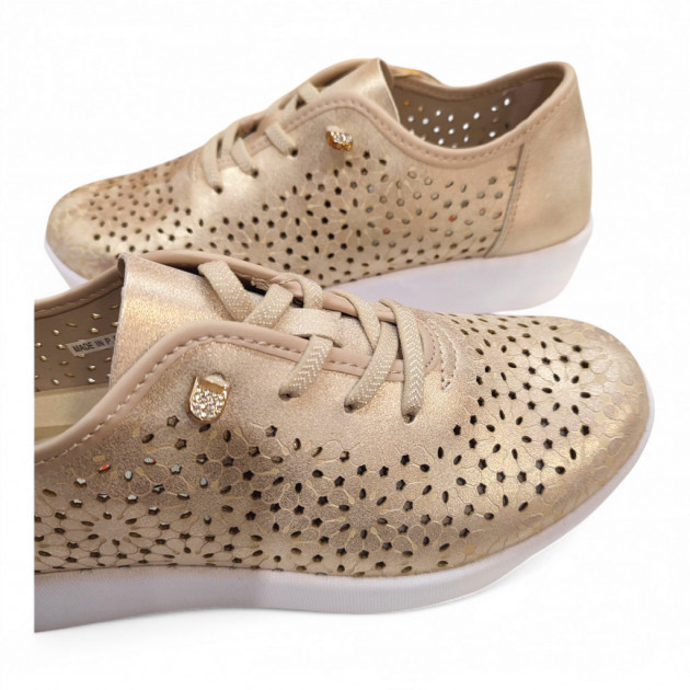 Zapatos informales Doctor Cutillas picados dorado - 3