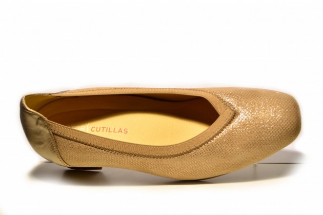Zapatos vestir Doctor Cutillas licra beig pico - 2