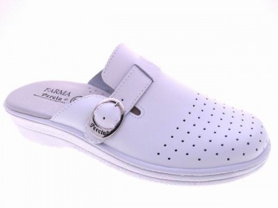 Zuecos sanitarios - farmacia blancos piel - 1