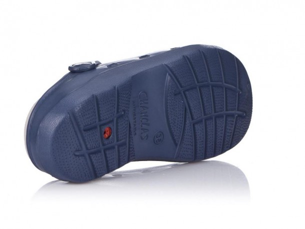 Zueco tira trabajo Chanclas azul marino - 3